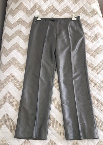 Gri Erkek Takım Elbise, Regular Fit, Düğmeli - Görsel 4