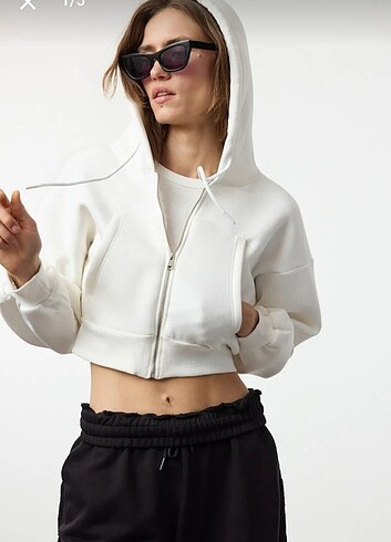 Crop ceket