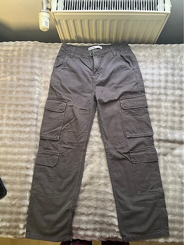 Bershka Teen Wide Leg Kargo Pantolon