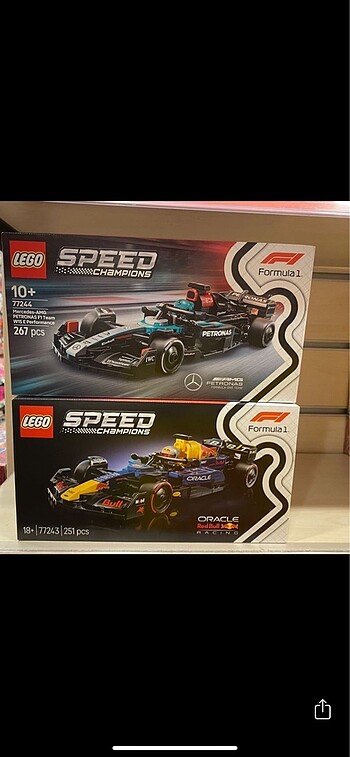 Diğer Lego Speed 2 li Set Red Bull ve Mersedes Amg