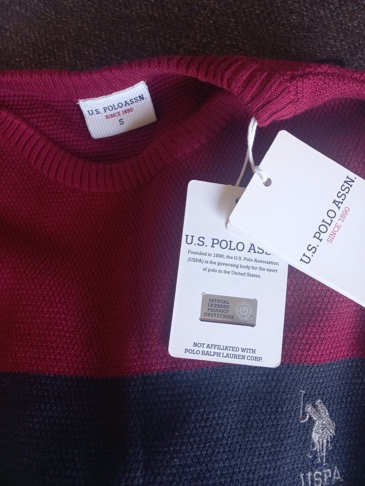 Bordo Gri Erkek Triko Kazak - Görsel 4