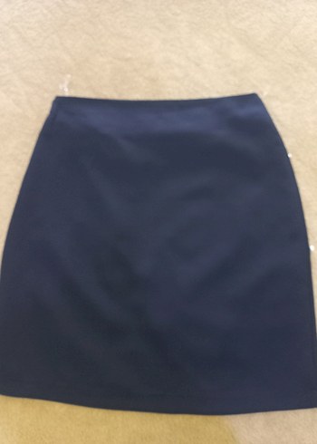 İnci Detaylı Lacivert Mini Etek - Görsel 2