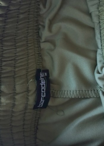 Kadın Haki Kumaş Pantolon - Görsel 4