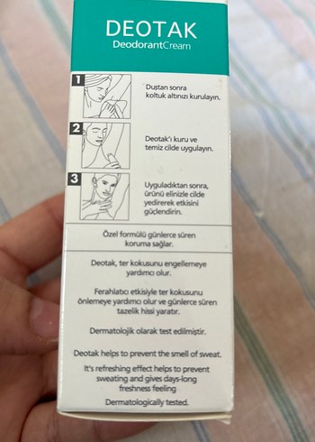 Deotak Krem Deodorant 7 Gün Etkili - Görsel 4