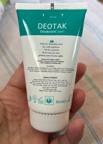 Deotak Krem Deodorant 7 Gün Etkili - Görsel 2