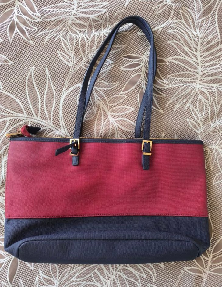 U.S. Polo Assn. Kırmızı Siyah Deri Kadın Çanta - Görsel 5