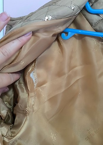 setrems Düğmeli Uzun Bej Kadın Kışlık Mont - Görsel 7