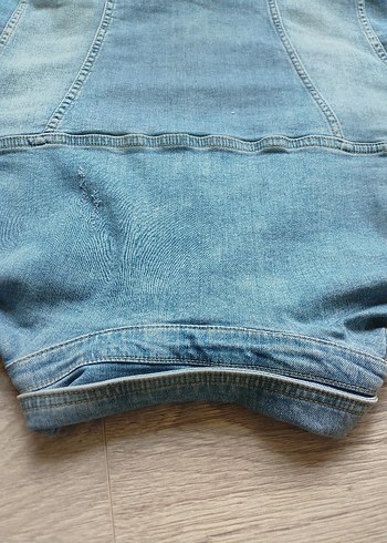 xl Beden mavi Renk Düğmeli Mavi Kadın Denim Ceket