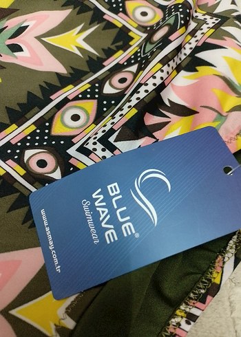 Bohem Çok Renkli Desenli Kadın Mayo - Görsel 6