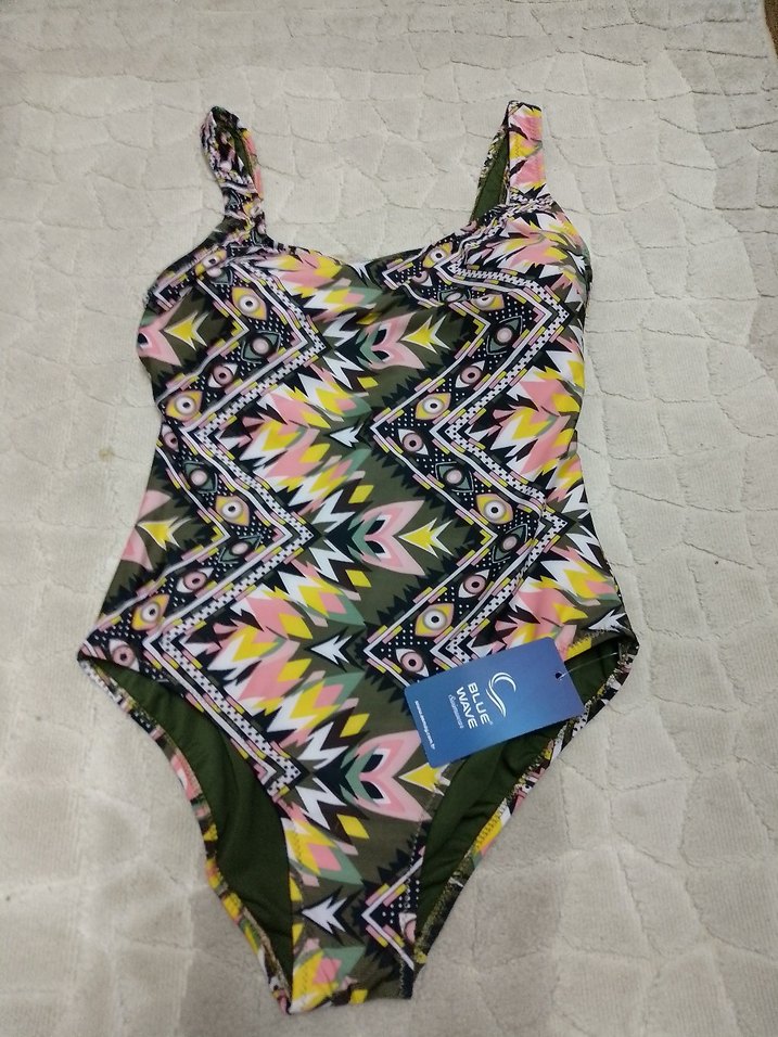 Bohem Çok Renkli Desenli Kadın Mayo - Görsel 2