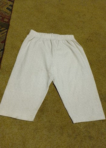 Beyaz Rahat Kesim Kız Tayt - Görsel 2