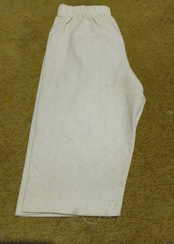 Beyaz Rahat Kesim Kız Tayt - Görsel 3