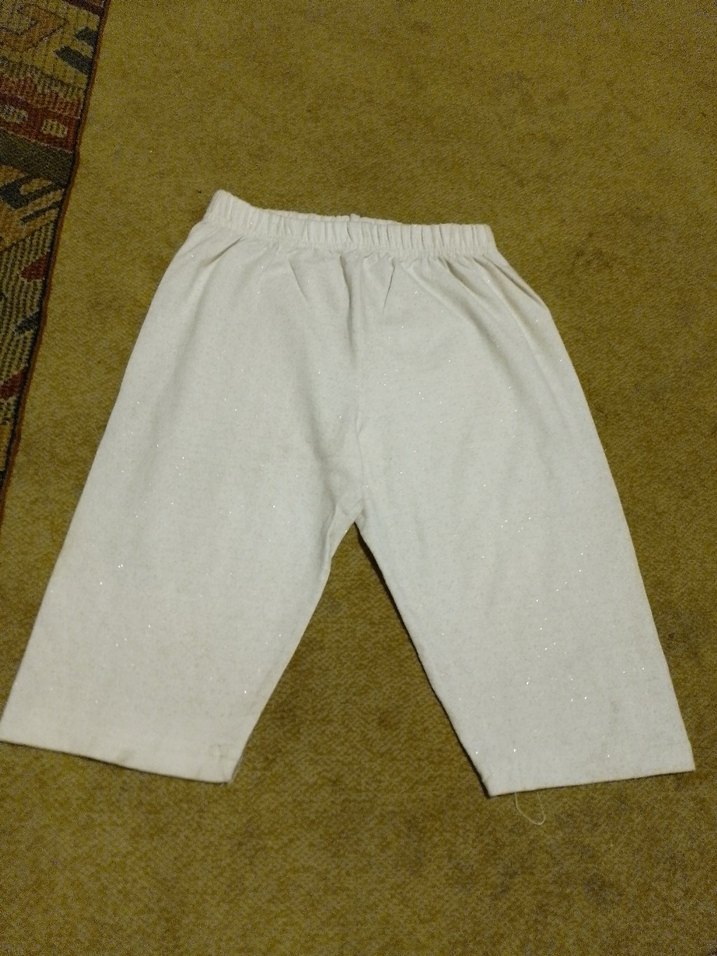 Beyaz Rahat Kesim Kız Tayt - Görsel 2