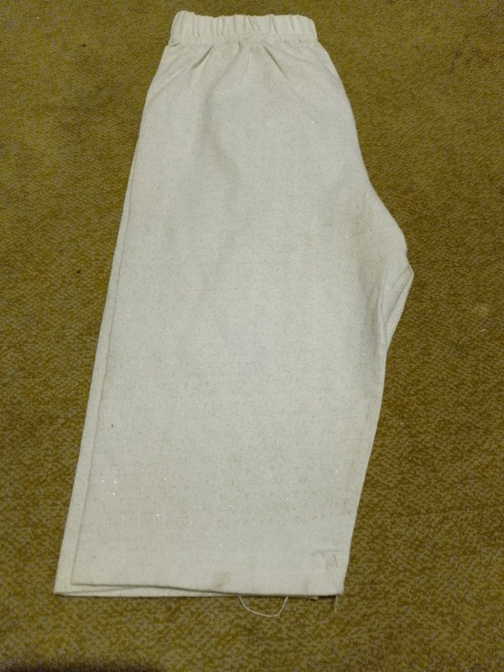 Beyaz Rahat Kesim Kız Tayt - Görsel 3