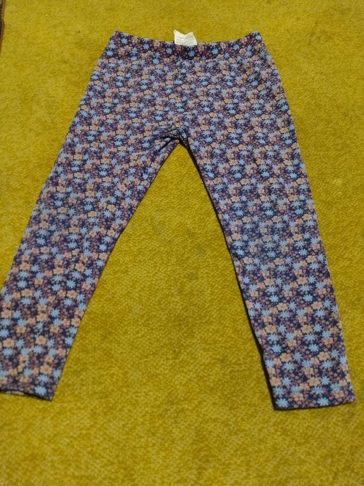 Kız Çocuk Renkli Batik Desenli Tayt - Görsel 2