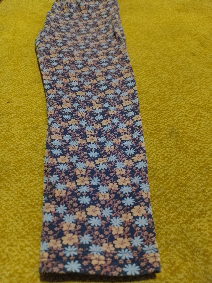 Kız Çocuk Renkli Batik Desenli Tayt - Görsel 5