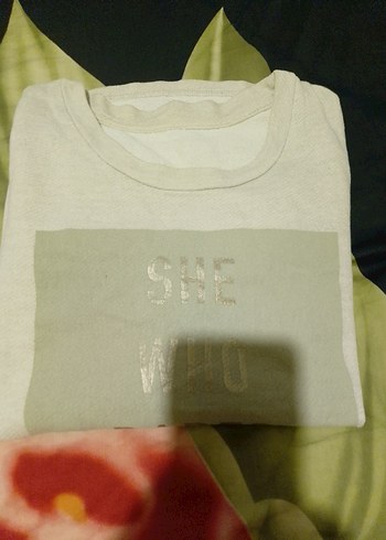 Kız Çocuk Bej Uzun Kollu Baskılı Keten Tişört - Görsel 6