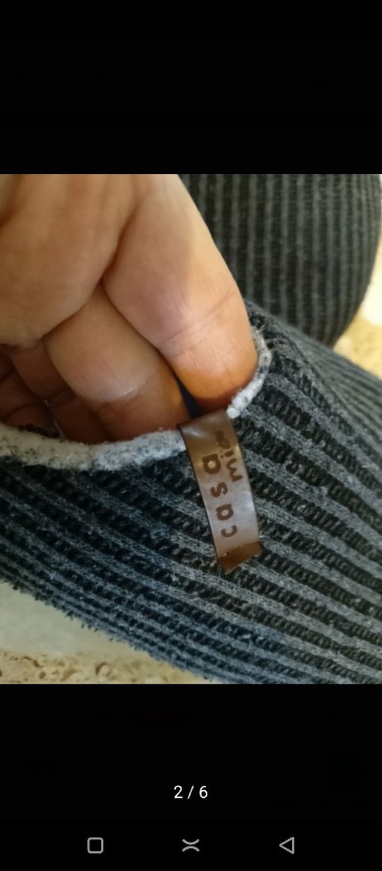 Erkek Gri Örgü Ev Terliği - Görsel 2