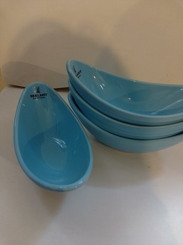 Pastel Mavi Seramik Kase Seti - Görsel 2