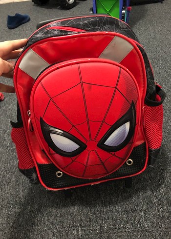 Kırmızı Örümcek Adam Desenli Çocuk Sırt Çantası