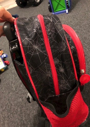 Kırmızı Örümcek Adam Desenli Çocuk Sırt Çantası - Görsel 7