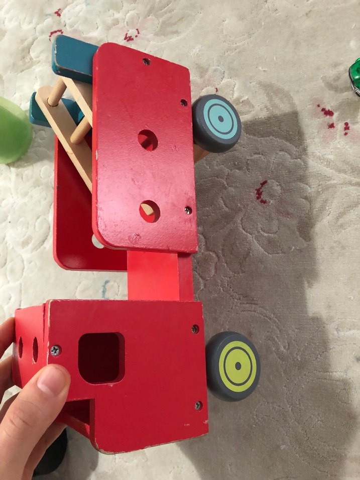 Renkli Ahşap Oyuncak Merdivenli - Görsel 2