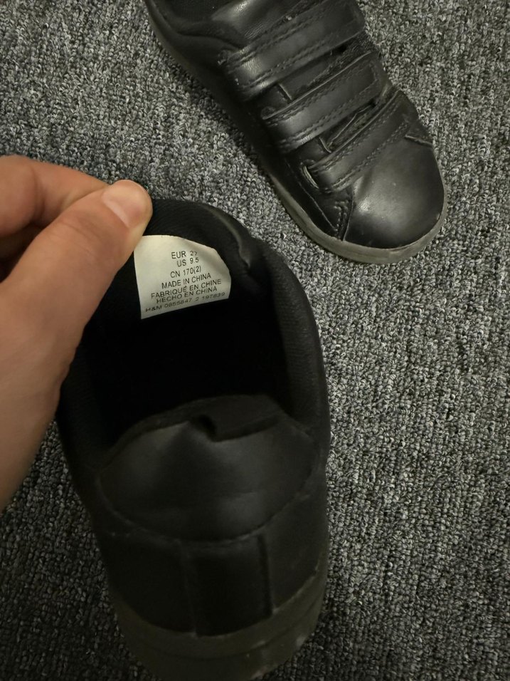 Erkek Çocuk Siyah Cırt Cırtlı Spor Ayakkabı - Görsel 3