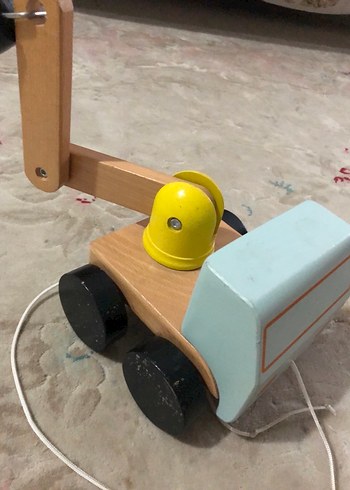 Beden Renk Pastel Renkli doğal Ahşap Oyuncak Kamyon