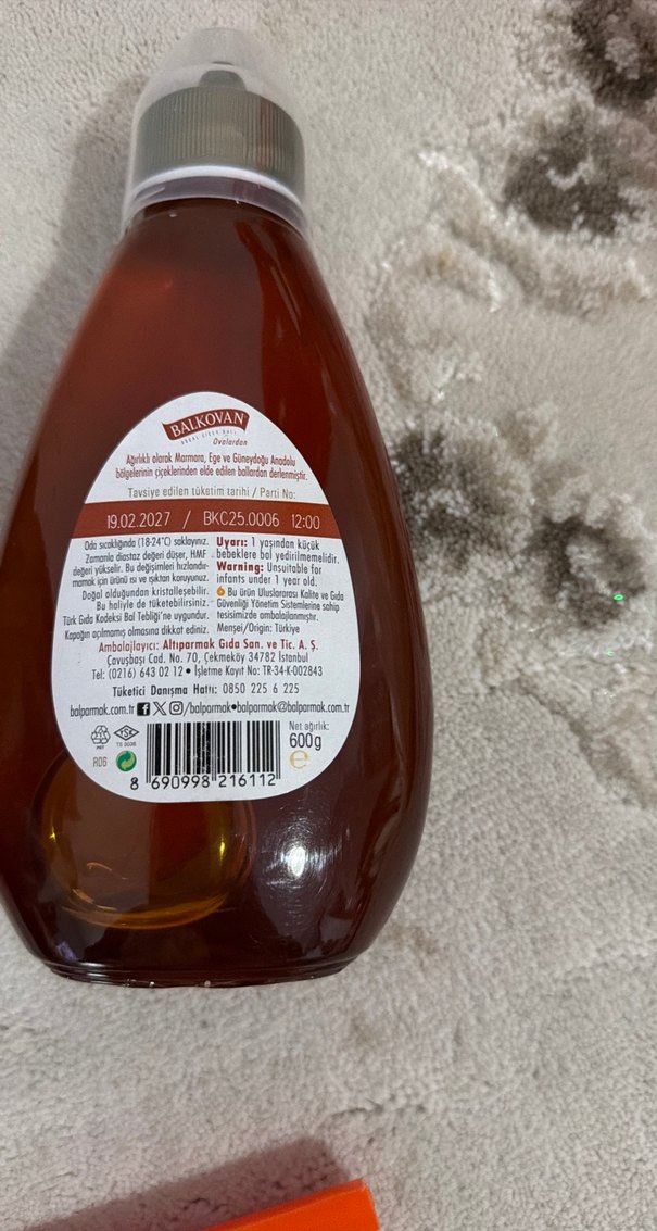 Balkovan Doğal Çiçek Balı 600g - Görsel 2