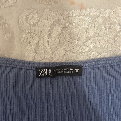 s Beden mavi Renk ZARA CROP BUSTİYER