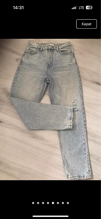 36 Beden BERSHKA YIRTIK JEAN