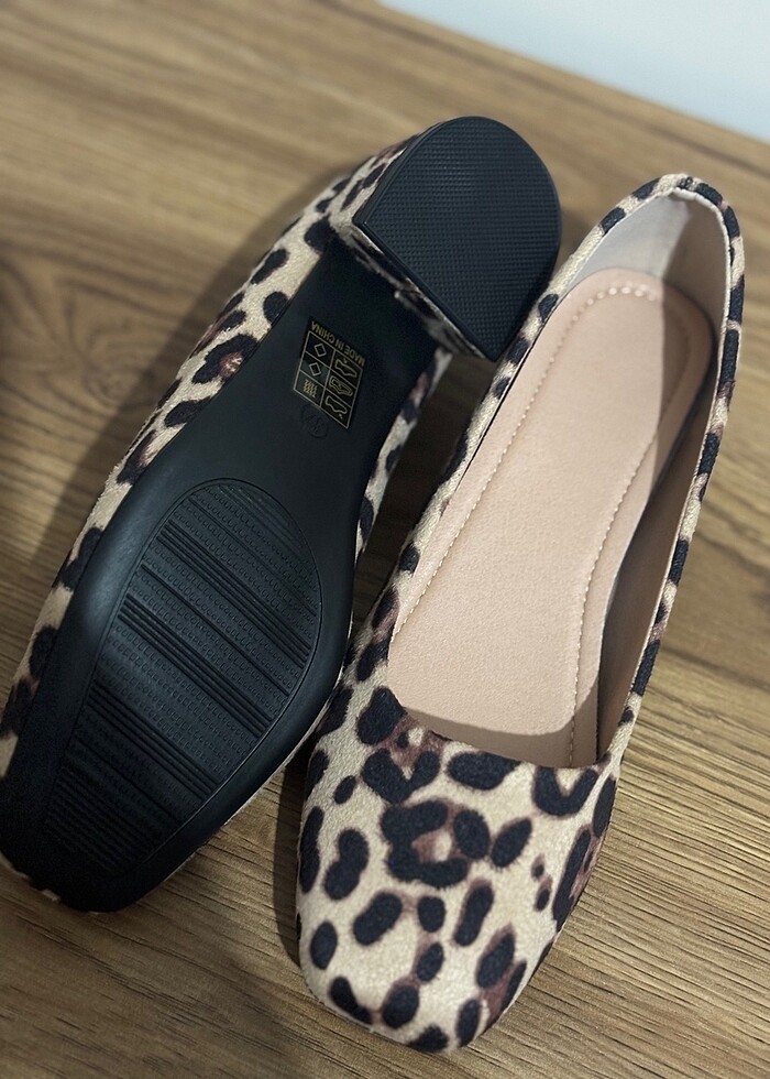 Leopar Topuklu ayakkabı - Görsel 3