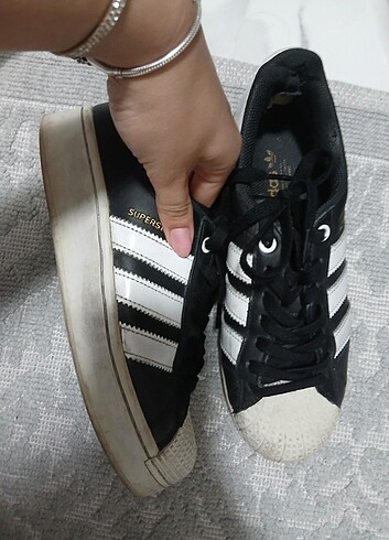 39 Beden siyah Renk Adidas superstar