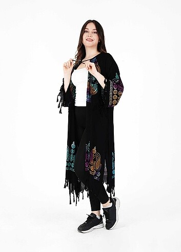 Diğer Tahta Baskı Kaftan Kimono
