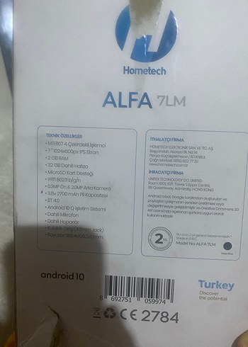 Hometech Gri Hometech Tablet