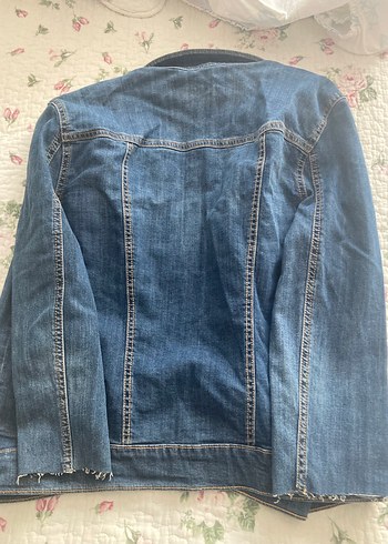 LC Waikiki Düğmeli Mavi Kadın Denim Ceket