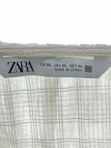 xl Beden beyaz Renk Zara Bluz %70 İndirimli.