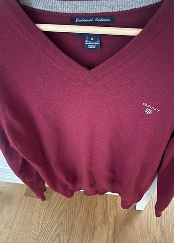 Gant Bordo V Yaka Gant Triko Kazak