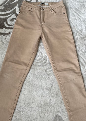 Bej Kadın Kumaş Pantolon Regular Fit