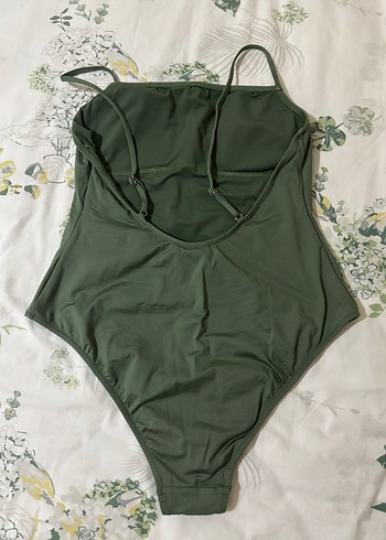 Kadın Yeşil İnce Askılı Mayo - Görsel 2