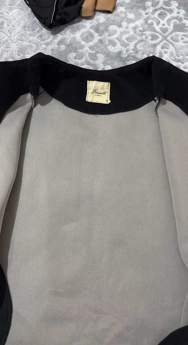 Düğmeli Siyah Hamile Midi Kaban - Görsel 4