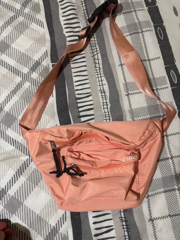 Pembe Kemerli Kadın Bel Çantası - Görsel 2