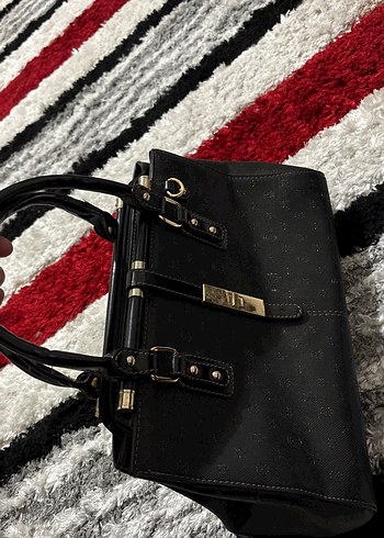 Klasik Siyah Deri Kadın Çanta - Görsel 6