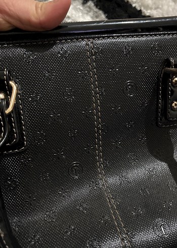 Klasik Siyah Deri Kadın Çanta - Görsel 4