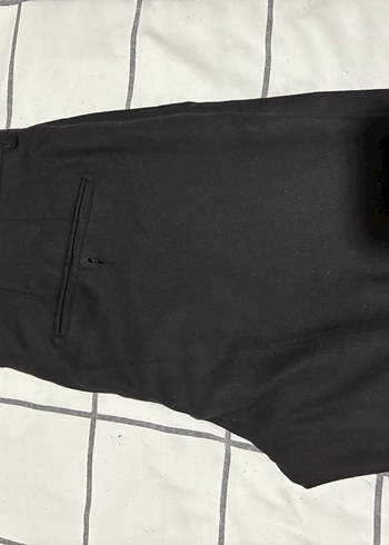 Siyah Midi Kumaş Kadın Pantolon - Görsel 3