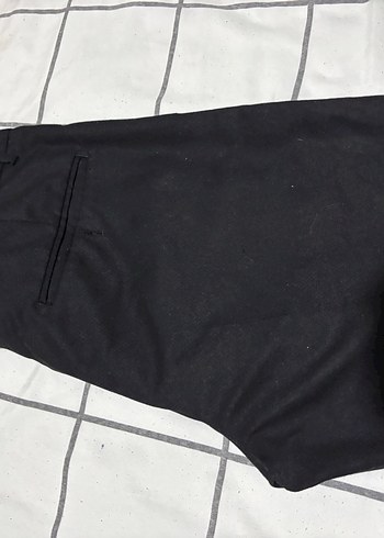 Siyah Midi Kadın Kumaş Pantolon - Görsel 5