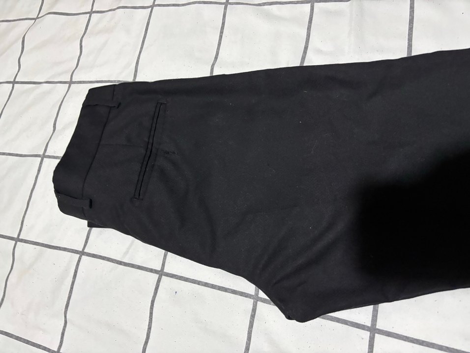 Siyah Midi Kadın Kumaş Pantolon - Görsel 5