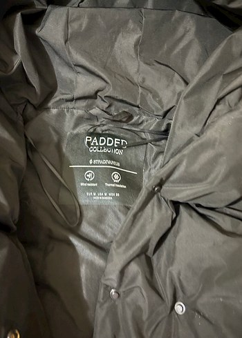 Kadın Siyah Midi Kışlık Kapüşonlu Mont - Görsel 3