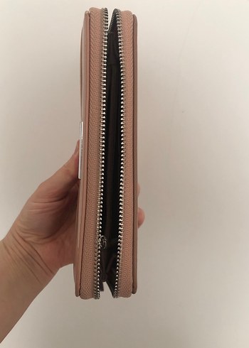 Parlak Kahverengi Kadın Deri Cüzdan - Görsel 3