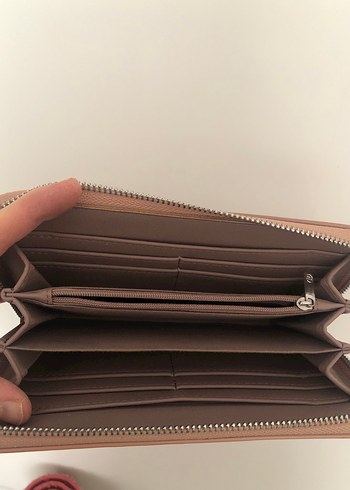 Parlak Kahverengi Kadın Deri Cüzdan - Görsel 2